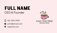 Healthy Coffee Cup Business Card Preview