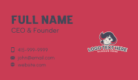 Cute Girl Game Streamer Business Card Design