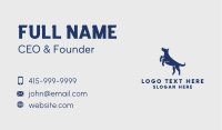 Jumping Pet Dog  Business Card Design
