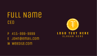 Gold Coin Letter T Business Card Image Preview