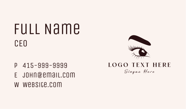 Female Eye Eyebrow  Business Card Design Image Preview