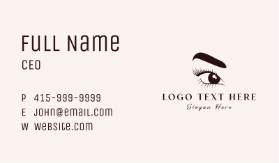 Female Eye Eyebrow  Business Card Image Preview