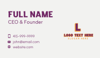 Playful Thick Wordmark Business Card Image Preview