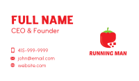 Red Digital Chili Pixel Business Card Image Preview
