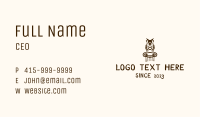 Owl Doodle Pillar Business Card Image Preview
