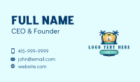 Tropical Beach Vacation Business Card Preview