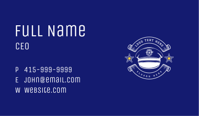 Police Academy Hat Business Card Image Preview