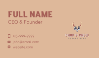 Viking Helmet Horns Business Card Image Preview