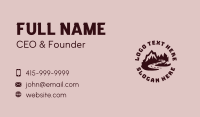 Mountain Travel Adventure Business Card Preview