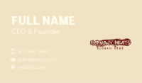 Bloody Paint Wordmark Business Card Image Preview