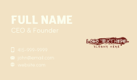 Bloody Paint Wordmark Business Card Design