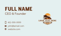 Mountain Forest Bison  Business Card Preview