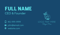 Palm Tree Water Waves  Business Card Preview