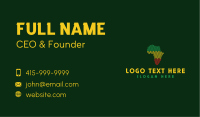 Zigzag African Map Business Card Image Preview
