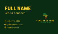 Zigzag African Map Business Card Preview