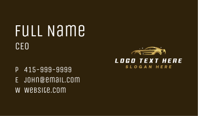 Premium Detailing Vehicle Business Card Image Preview