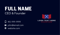 USA Flag Wings Business Card Image Preview