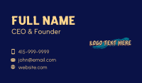 Street Paint Wordmark Business Card Image Preview