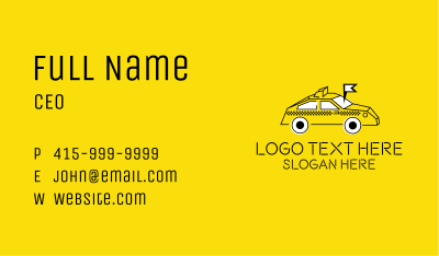 Taxi Service Locator Business Card Image Preview