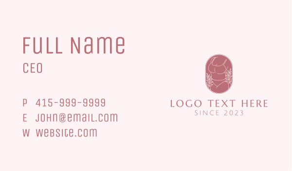 Pink Sexy Emblem  Business Card Design Image Preview