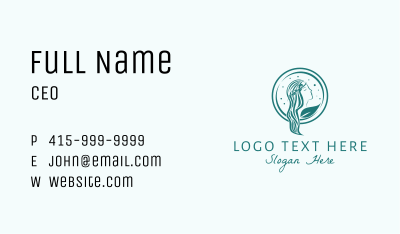 Natural Deity Woman Business Card Image Preview