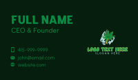 Smoking Cannabis Leaf Business Card Preview