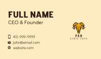 Rustic Ram Skull Business Card Image Preview