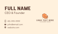 Red Squirrel Mascot Business Card Image Preview