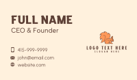 Red Squirrel Mascot Business Card Design