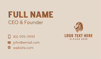 Brown Lion Mane Business Card Image Preview