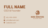 Brown Lion Mane Business Card Image Preview