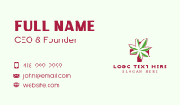 Marijuana Medicine Cross Business Card Image Preview