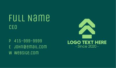 Green Real Estate Subdivision Business Card