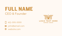 Gold House Wings Business Card Design