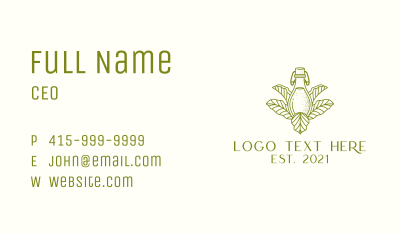 Fermented Tea Bottle Business Card Image Preview