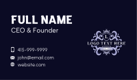 Crown Ornamental Crest Business Card Design