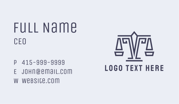 Ancient Justice Scale Business Card Design Image Preview