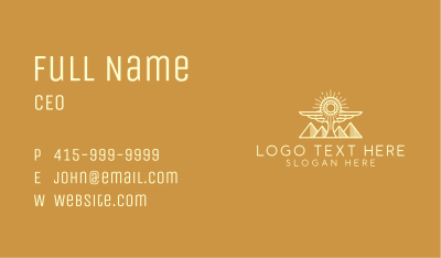 Cosmic Egyptian Wing Business Card Image Preview