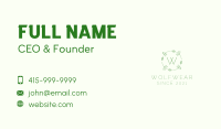 Spring Leaf Lettermark Business Card Image Preview