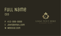 Elegant Crown Shield Lettermark Business Card Image Preview