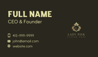 Elegant Crown Shield Lettermark Business Card Image Preview