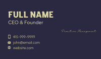 Handwritten Elegant Wordmark Business Card Image Preview