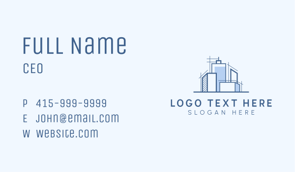 Urban Building Architect Business Card Design Image Preview