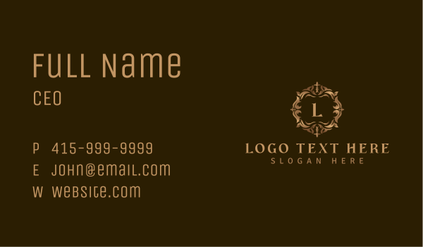 Premium Ornamental Decor Business Card Design Image Preview