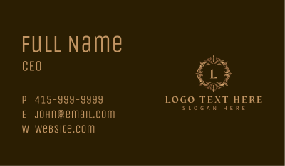 Premium Ornamental Decor Business Card Image Preview