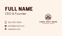 Chainsaw Lumberjack Workshop Business Card Design