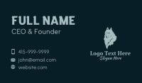 Gray Dog Pet Business Card Design
