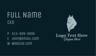 Gray Dog Pet Business Card Image Preview