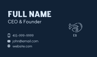 Monoline Fish Seafood Business Card Image Preview