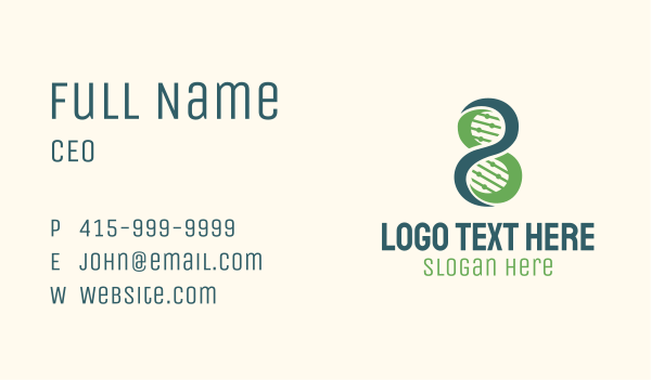 DNA Sequence Science Business Card Design Image Preview